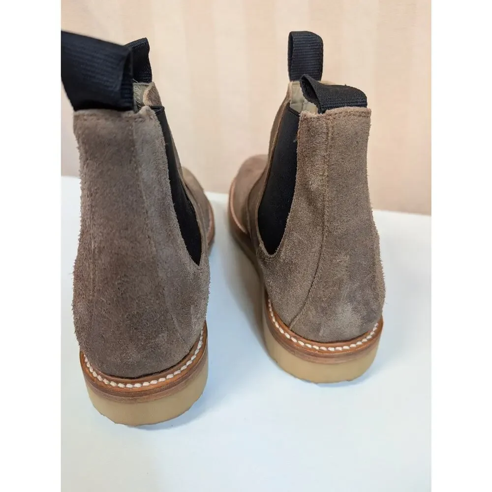 Huckberry Rhodes Men's Size 12 Suede Work Wedge Chelsea Boots (0935)